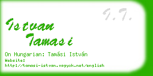 istvan tamasi business card